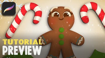 Gingerbread Procreate Tutorial Preview!