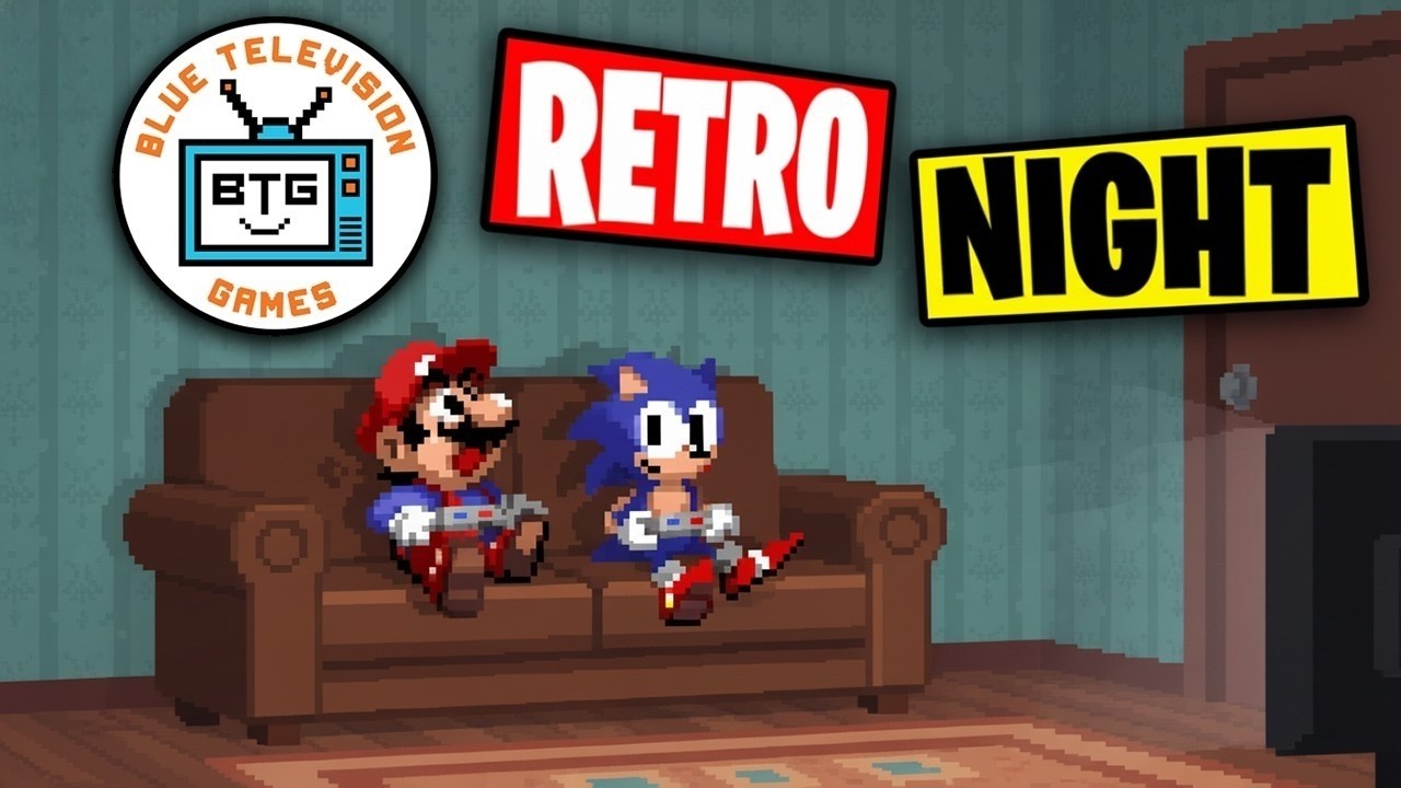 Blue Television Games Retro Night! Playing: NES, SNES, Sega Genesis, & MORE!!