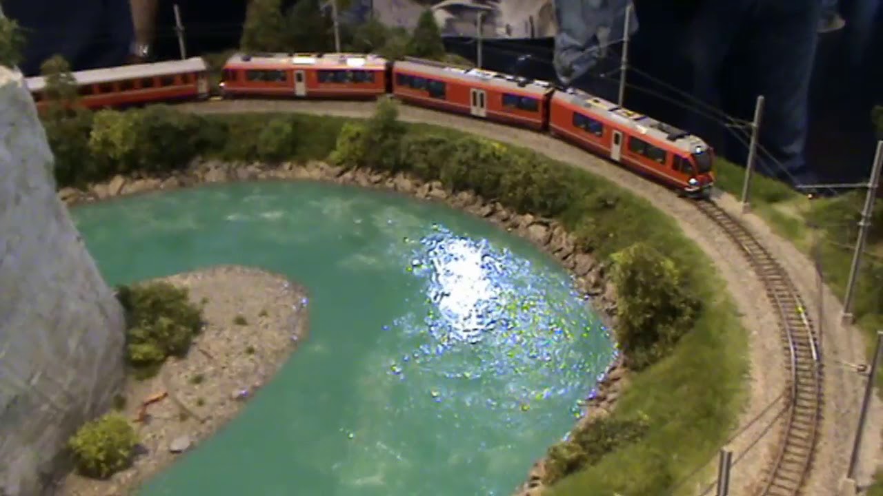 BEMO Rhb Model layout (Rheinslucht) - YouTube