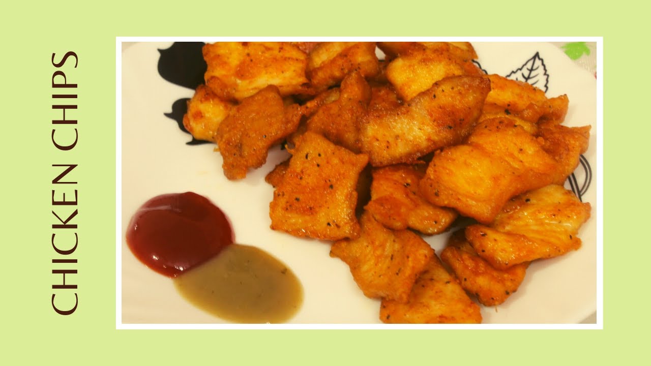 Chicken Chips Recipe | Chicken Snacks | Crispy Chicken Snacks - YouTube