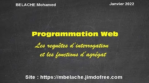 Fonctions Agrégats dans les requêtes SQL sous PHP.