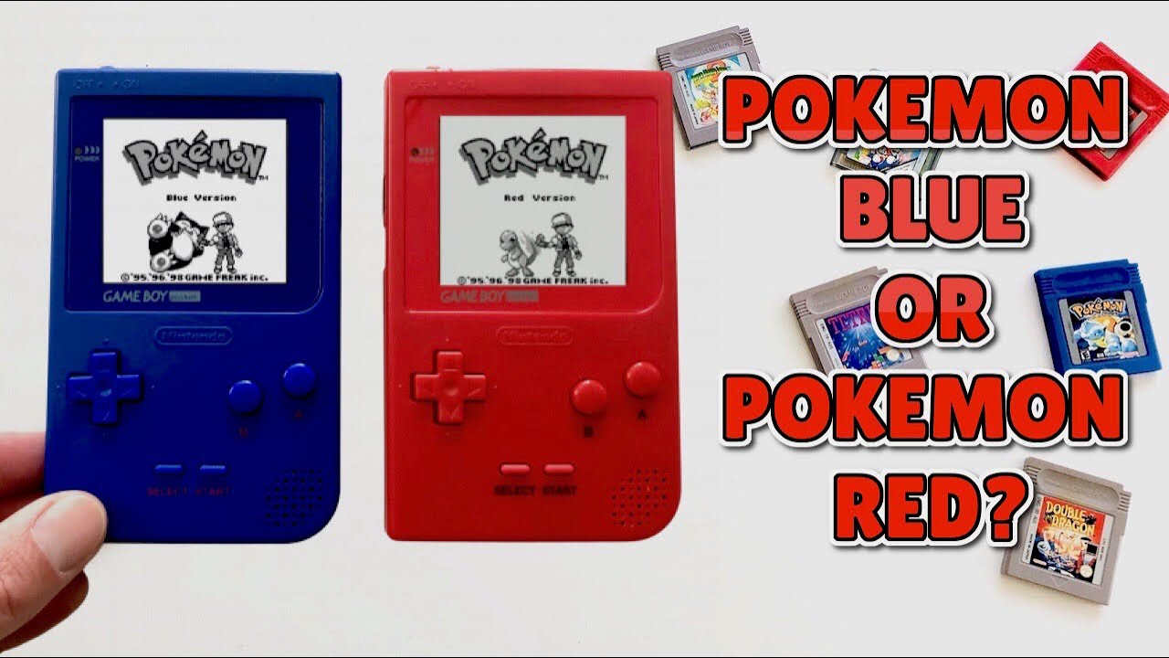 Pokemon Red and Blue Versions bundle Large Replica Gameboy 