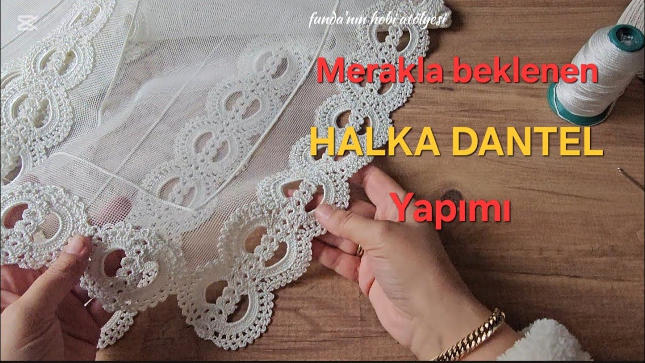 🌸 MERAKLA BEKLENEN HALKA DANTEL Ring Lace #crochet #knitting #handmade #dantel