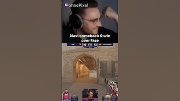 Navi comeback vs Faze Clan! 🤯 #ohnePixel #cs2 #csgo #fazeclan #navi #counterstrike #esports