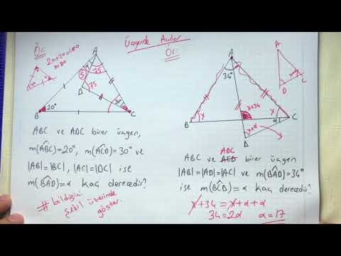 Üçgende açılar- dik üçgen-4- Geometri Bugları geometri YouTube Defteri