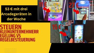 Umsätzen Und Steuern Im Automatenladen Mit Drei Arcadegeräten