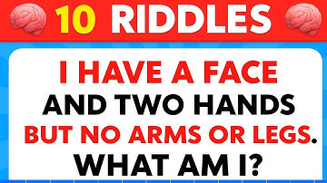 10 Riddles That Will Test Your Brain Speed | Brain Teasers & Riddle Quiz | #quiz #shortsfeed #viral