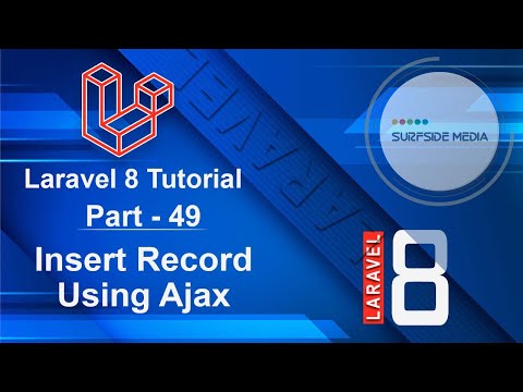 Laravel 8 Tutorial - Insert Record Using Ajax