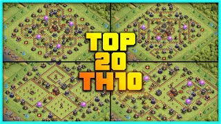 New Best Th10 Base Link Warfarming Base Top20 With Link In Clash Of Clans - Th10 War Base 2020