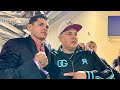 EDDY REYNOSO CELEBRATING WITH LUIS R CONRIQUEZ & RYAN GARCIA AFTER CANELO BEAT JAIME MUNGUIA