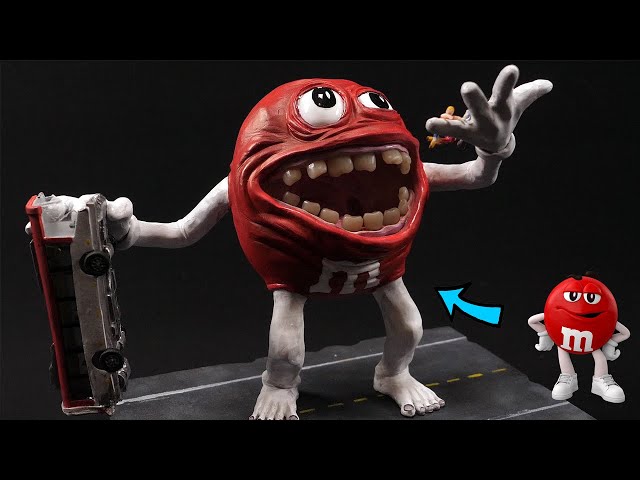 特撮 M&M's EURO LIMITED - SNORKEL (RED) I made the Red M&M but it's horrifying - YouTube