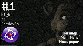 How to make a Fnaf fangame on Clickteam Fusion 2.5 - Part 1 (Warning,Main Menù,Newspaper)