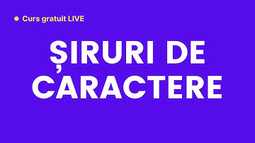 Șiruri de caractere și funcții din cstring - Cursul „Bac cu Brio” (ep. 7)
