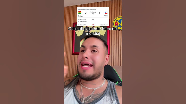 Chile oficialmente fuera del mundial