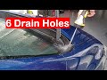 Conoce los 6 Orificios de Drenajes del Auto. Mecanismos que Afectan si se Tapan. 6 Drain Holes.