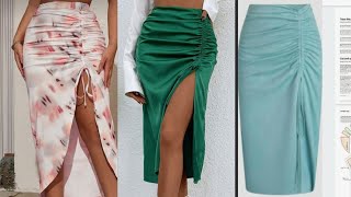 How To Make A Ruched Skirt / How To Draft And Sew a Ruched Skirt