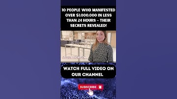10 People Who Manifested Over $1,000,000 in Less Than 24 Hours – Their Exact Strategies Part 8