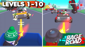 Rage Road: The bullet proof story! –All  Levels (1-10) | Gameplay #1 (Android & iOS Game)