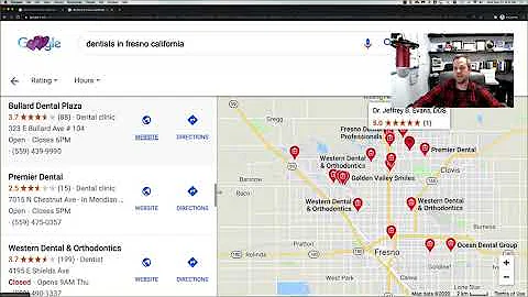 Ergebnisdiskussion der Google SEO-Inspektion für DDS Fresno, Kalifornien