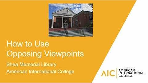 How to Use Opposing Viewpoints