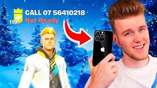 I LEAKED MY PHONE NUMBER IN FORTNITE