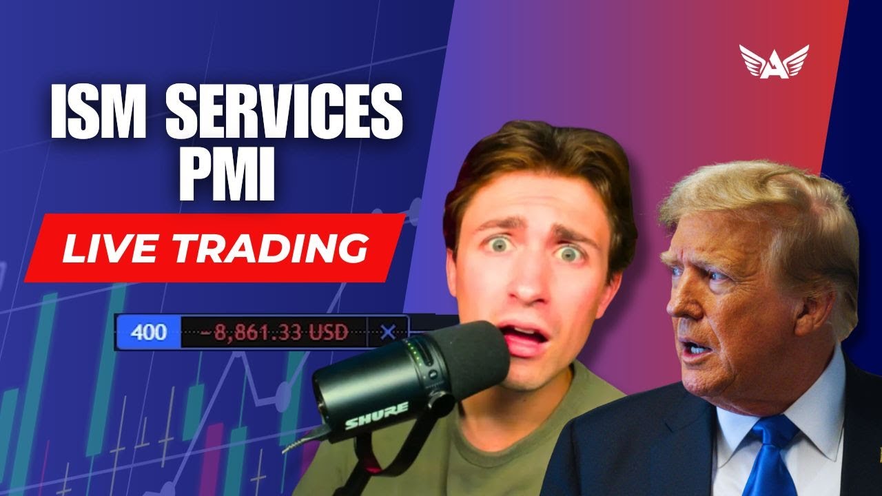 Live Trading ISM Services PMI GOLD, USD, SPX500 & More!