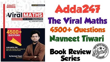 Adda 247 The Viral Maths by Navneet Tiwari | Fastest Maths Calculation Book Review