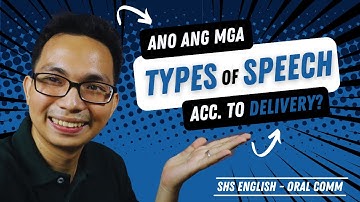 OCOM | TYPES OF SPEECH According to DELIVERY (Tagalog Explanation)