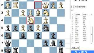 LIVE Blitz (Speed) Chess Game #2003 vs Pason (2164) - Black in