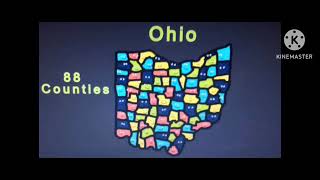 Ohio US State Geography/Ohio Counties/State Ohio