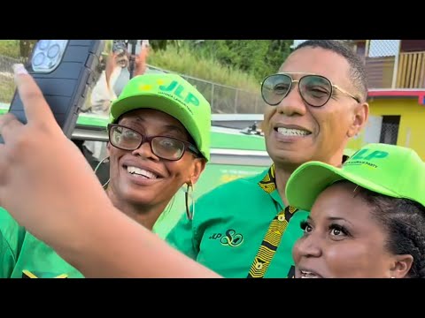 Andrew Holness in south ST James highlights talking to a massive crowd ...