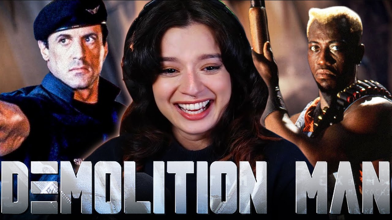 Demolition Man is actually a COMEDY?!?! Australian Girl's First Time Watching