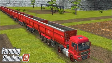 Farming simulator 16 Transport and wheat loading in fs 16 | Timelapse !