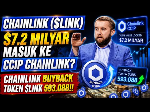 CHAINLINK ($LINK) - $7.2 MILYAR MASUK KE CCIP CHAINLINK? CHAINLINK BUYBACK TOKEN $LINK 593.088!!