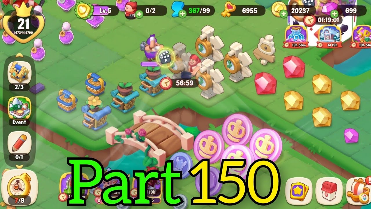 Alice's Dream: Merge Island Gameplay Walkthrough Level 21 Part 150 (IOS.android) 