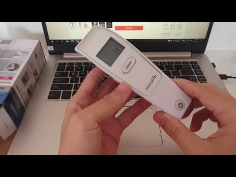 Video Nhiệt kế hồng ngoại Microlife; cách đổi đơn vị đo từ... - youtube