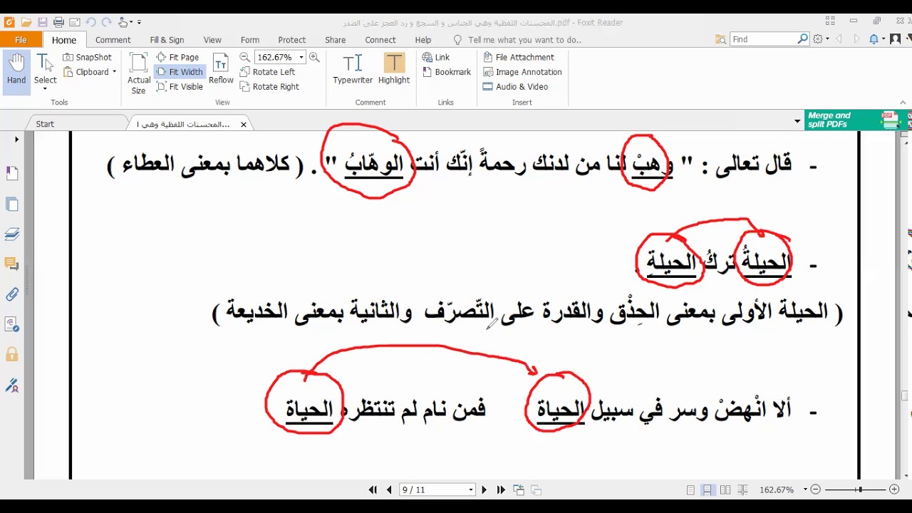 رد العجز على الصدر