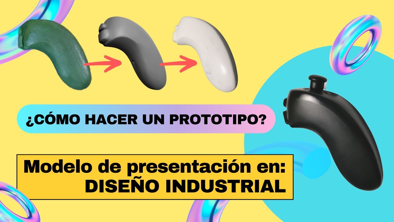 Modelo de espuma Prototipo en Diseño Industrial (maqueta control wii)