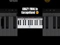 Playing Crazy Frog - Popcorn in GarageBand 🎹🔥 #shorts