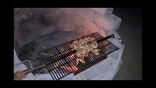 DIY Fire pit Grill Grate from refurbished material