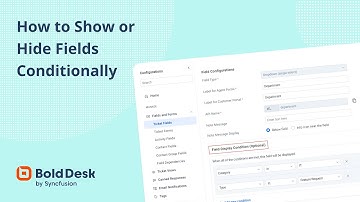 How to Show or Hide Fields Conditionally