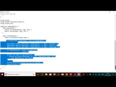LINQ to Objects