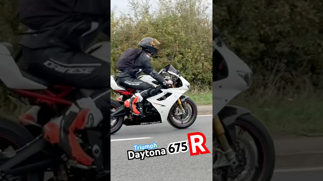 Triumph Daytona 675R making some noise 😍🔥