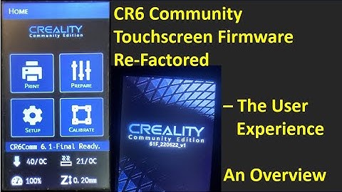 CR6 Community Firmware User Interface - A "Cook