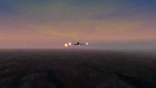 Flight Simulator 2002: Aurora Borealis over Tromsø (ENTC)