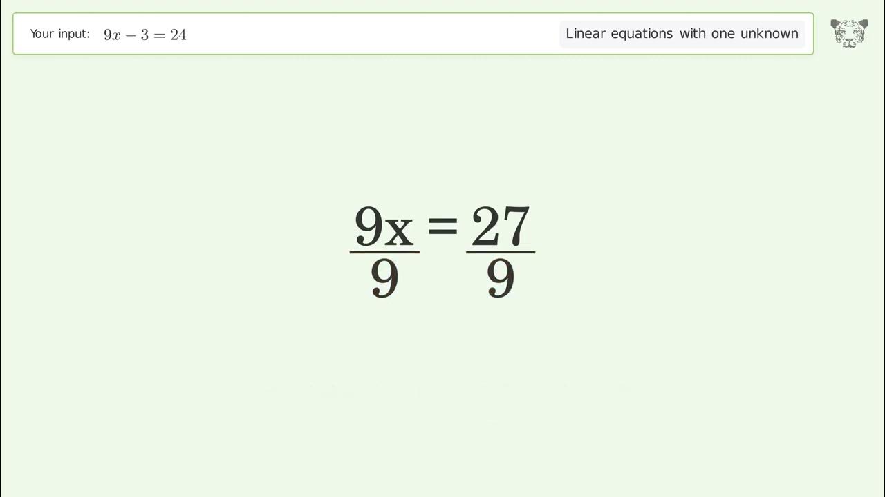 linear-equation-with-one-unknown-solve-9x-3-24-step-by-step-solution