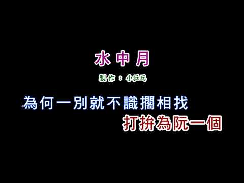(演唱版)黃乙玲-水中月(DIY卡拉OK字幕)