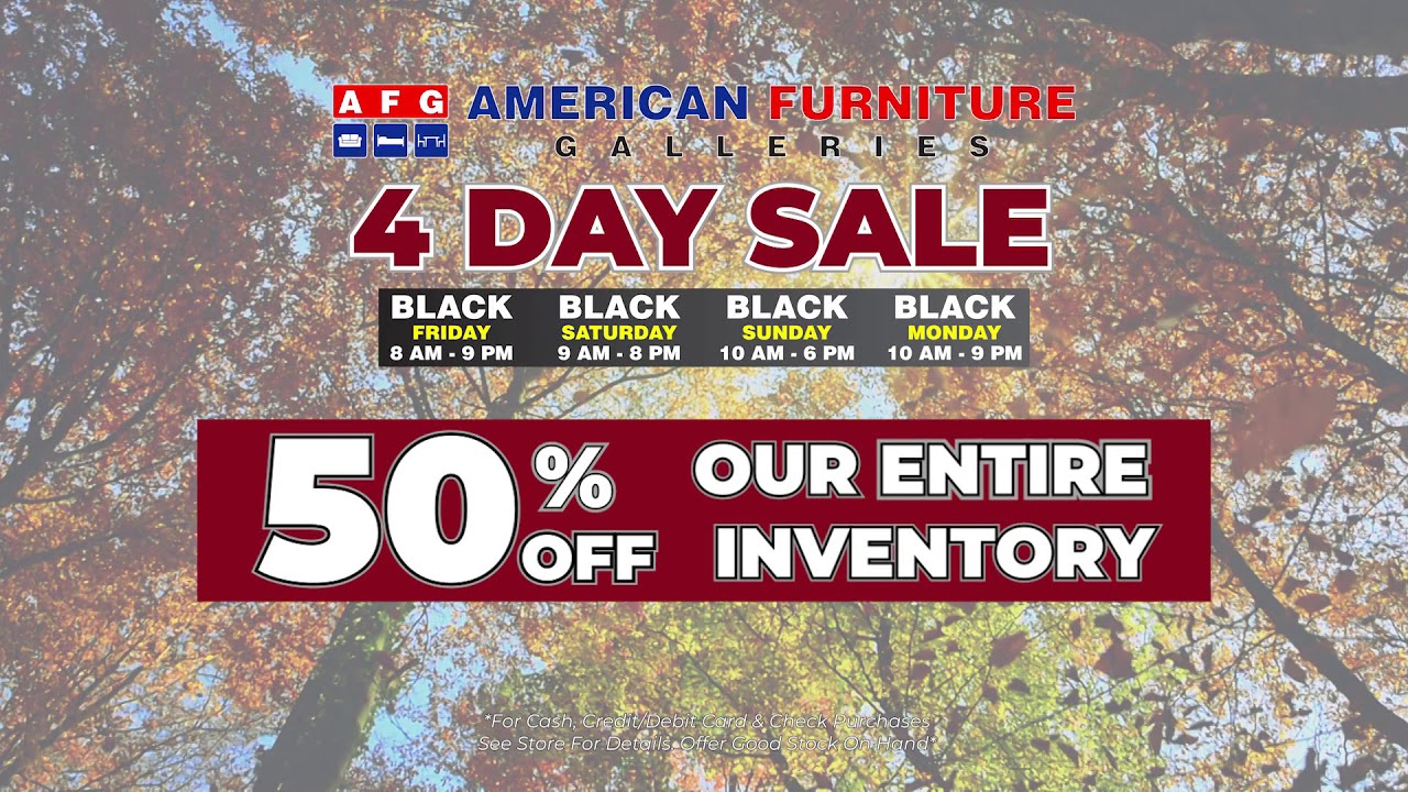 American Furniture Galleries Black Friday Sale Youtube