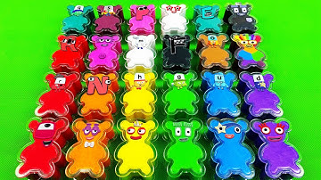 Looking Numberblocks, Alphablocks, Alphabet Lore With All Clay Shapes…Coloring! Satisfying Video