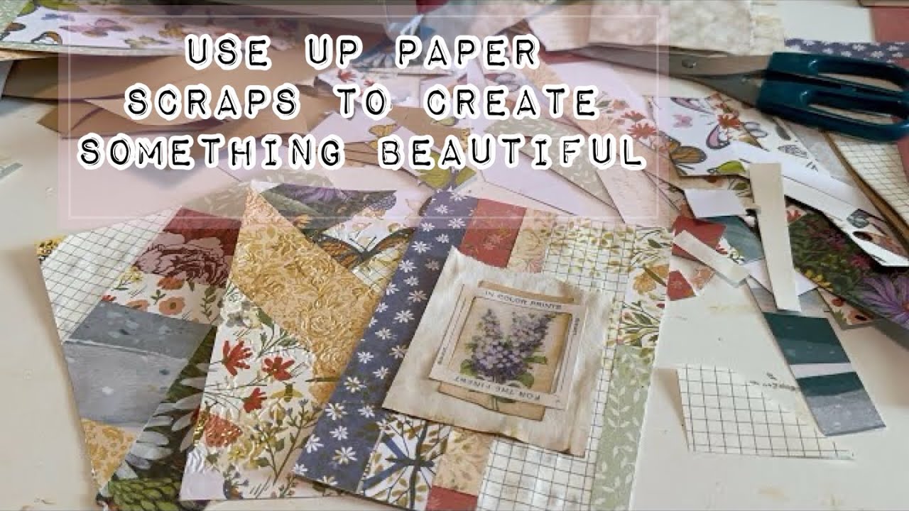 Scrapbusters : using scraps to make quilted cards & tags - YouTube